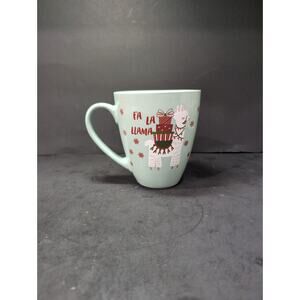 Sheffield Home "Fa La Llama" Mug, 16 oz Ceramic Holiday Coffee Cup Festive Llama